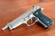 Another Beretta Inox Model, with an extended barrel.