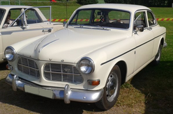 A white Volvo Amazon 65.