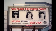 Billboard appealing for answers on the Rogers family's murders