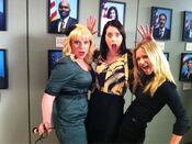 "I have no idea what we are doing but I love my ladies @Vangsness @pagetpaget" A.J. Cook [17] July 15, 2011