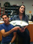 "Trying my best to find a happy place while fanning diva @pagetpaget" Krish Ribeiro Twitter August 16, 2011