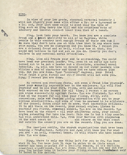 MLK suicide letter