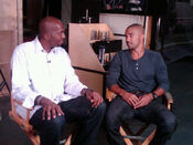 "GAME ON! with John Salley interviewing Shemar Moore of Criminal Minds earlier today."" Vernon Cheek Twitter September 15, 2011