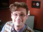"Matthew Gray Gubler is trying on new glasses today on set. What do you think?" Vernon Cheek (CBS Entertainment Publicity) [11] July 15, 2011