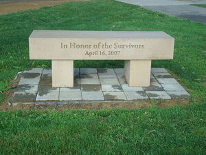 Virginia Tech bench