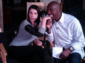 "@pagetpaget on set with GAME ON! with John Salley before her interview today."" Vernon Cheek Twitter September 15, 2011
