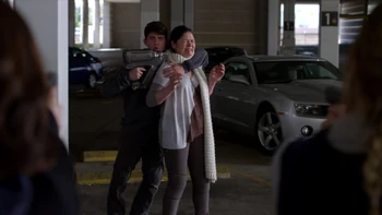 William holding Kimmy hostage.