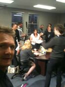 "On set yeah!" Sebastian Roche Twitter February 8, 2011