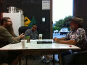 "Art dept. L to R Hippy, Rocco, Larry. Hippy and Rocco set dressers, Larry is a driver." Chuck Danford Twitter July 7, 2011