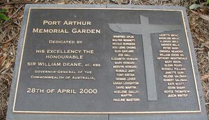 Port Arthur memorial