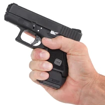 A Glock 26 being held