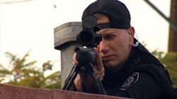 SWAT sniper before shooting an Unsub