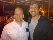 "Criminal Minds EP Ed Bernero with Indianapolis Colts Dallas Clark on set today" Vernon Cheek (CBS Entertainment Publicity) Twitter March 21, 2011