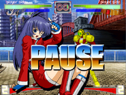 Towa appears when the game is paused.