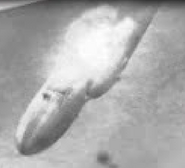 A newspaper picture of the zeppelin