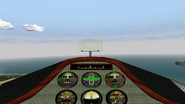 The cockpit of the Peacemaker