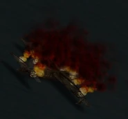 A skeleton of the Spruce Goose