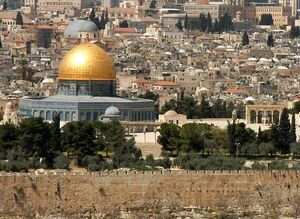 Dome of the rock distance