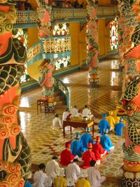 Cao Dai temple (Vietnam)