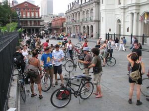 Meeting up in Jackson Square, May 2010