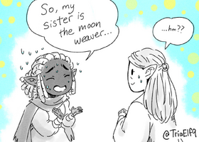 Nia and Eldanwyn by Elaine Tipping