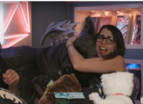 Laura with giant Trinket