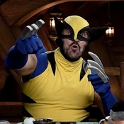 Photograph of Travis as Wolverine, by Critical Role.[art 50]