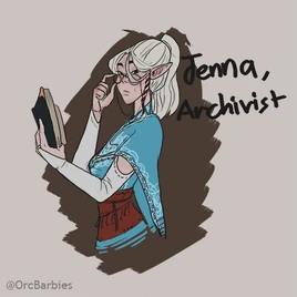 Archivist Jennah by OrcBarbies