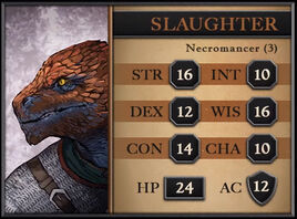 Slaughter Grimm Character Card