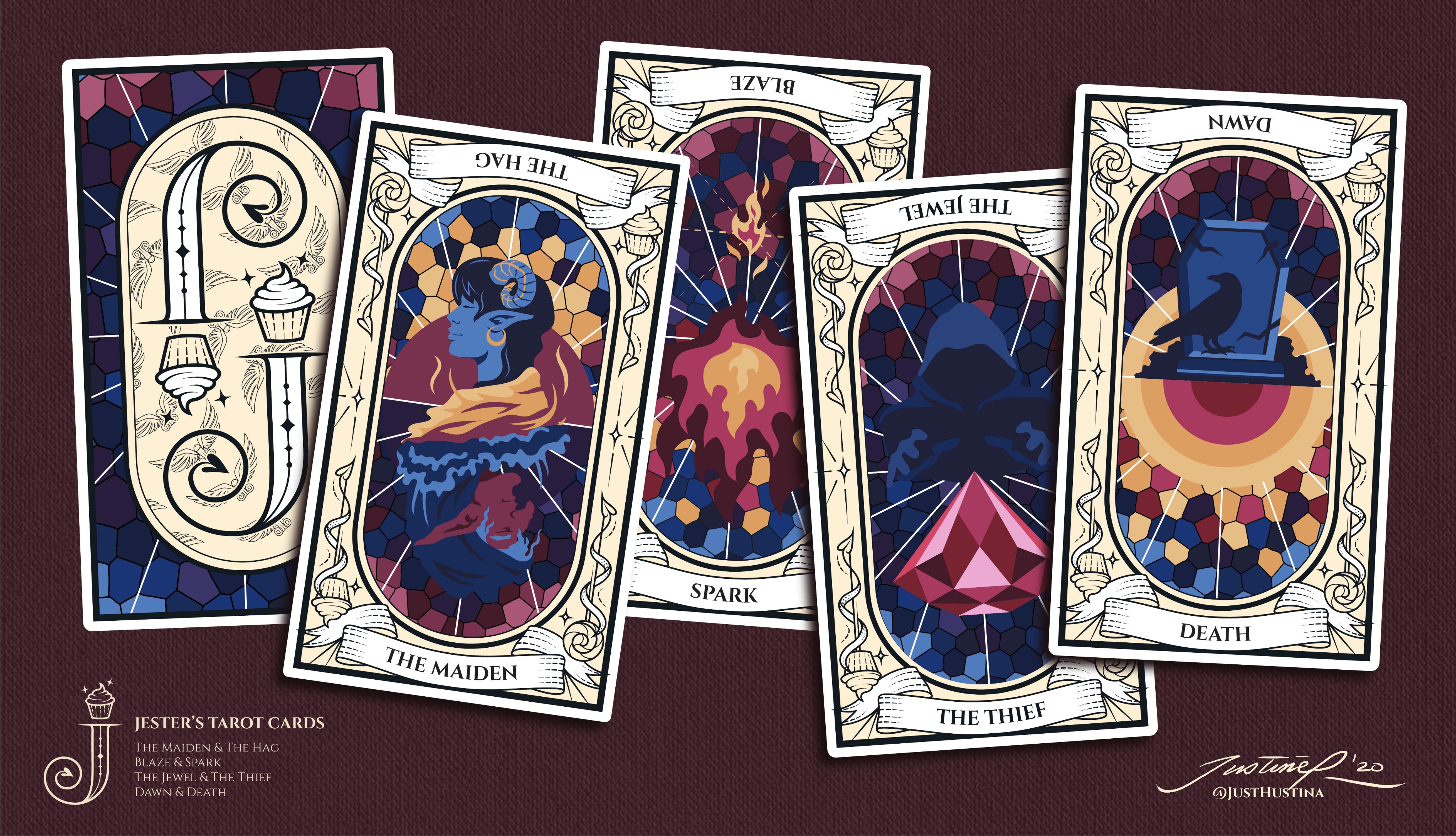 1:12 Tarot Cards Mini Sheet