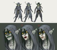 Concept art for Nott's original 2018 portrait, by Ari.[art 28]