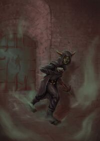 Fan art of '"`UNIQ--nowiki-0000000C-QINU`"'Nott in the sewers, by '"`UNIQ--nowiki-0000000D-QINU`"'