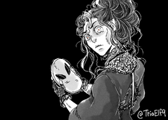 Laudna and the fake mask by Elaine Tipping