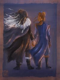 Beauyasha holding hands