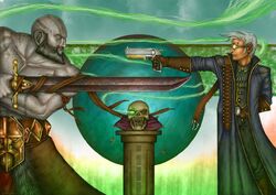 Episode-40-Grog-and-Percy-Fighting-Over-Skull-by-Thomas-Brin