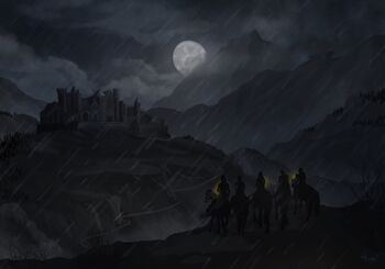 Loreleis approaching the castle - Heather Hood