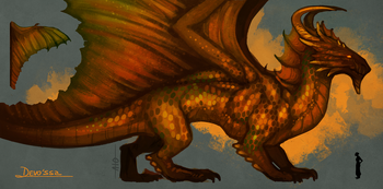 D&D Ancient Brass Dragon | Poster