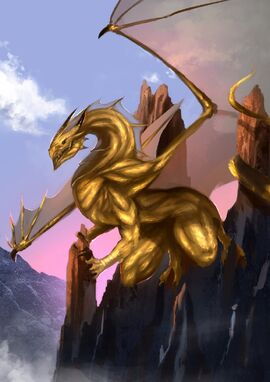 Brass Dragon - Dragons of Dark Fantasy