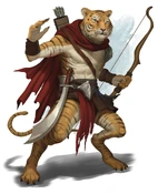 Depiction of a weretiger, by Conceptopolis from D&D Monster Manual, 5th ed., p. 210.[art 4]