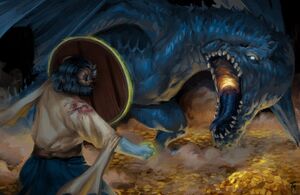 Jester vs the Blue Dragon - APixelTaurus