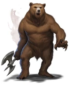 Depiction of a werebear from Monster Manual.[art 3]