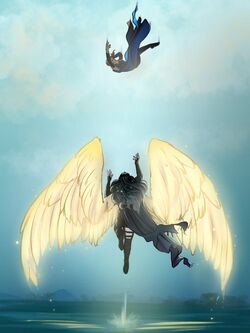 Yasha discovers her wings - Shae Marie Illustration