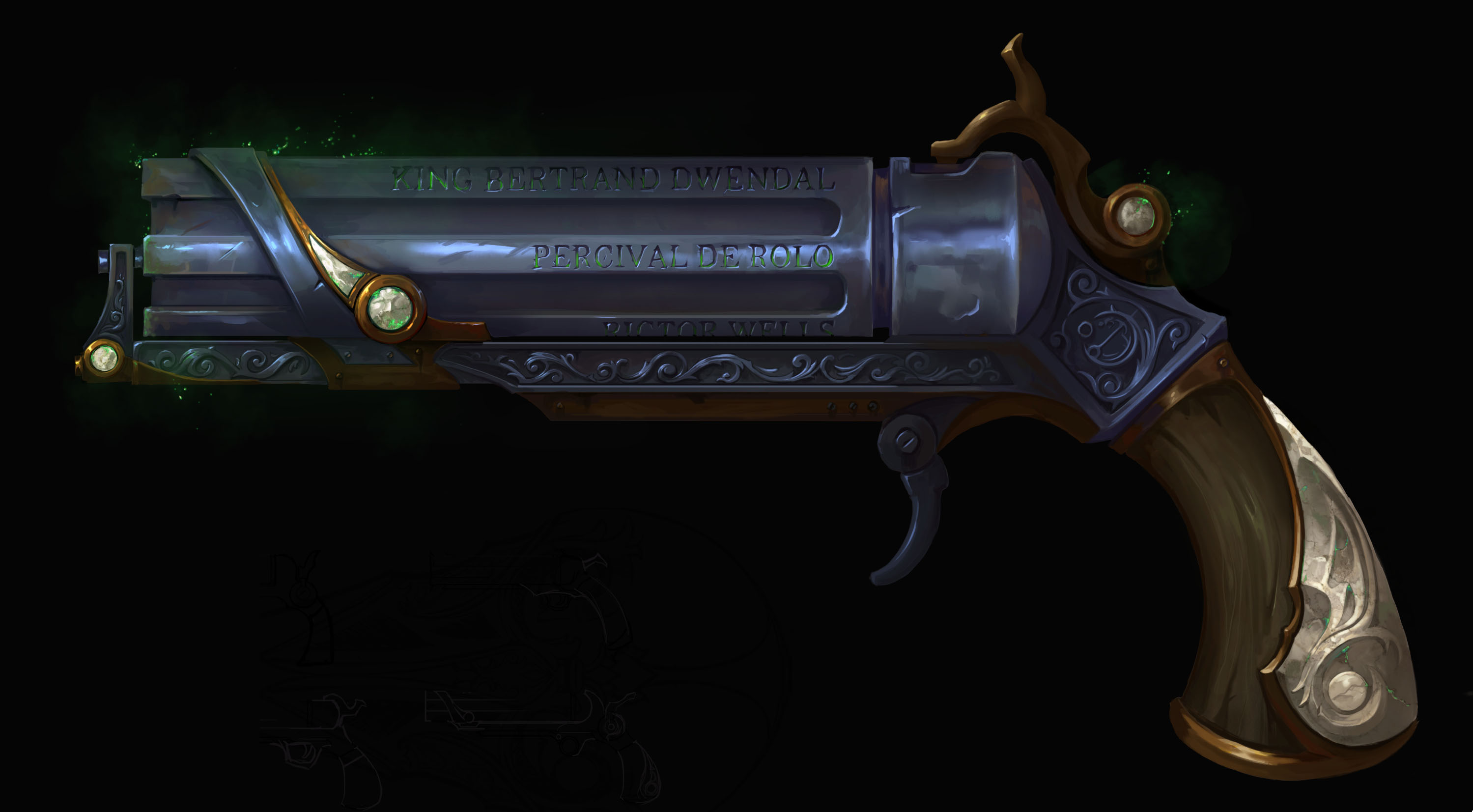 ArtStation - Percy's Gun Animus V1 - Vox Machina