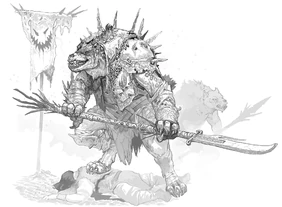 Fan art of '"`UNIQ--nowiki-00000024-QINU`"'Gnoll pack lord, by '"`UNIQ--nowiki-00000025-QINU`"'