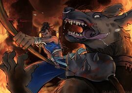 Repulsing the gnoll incursion on Alfield