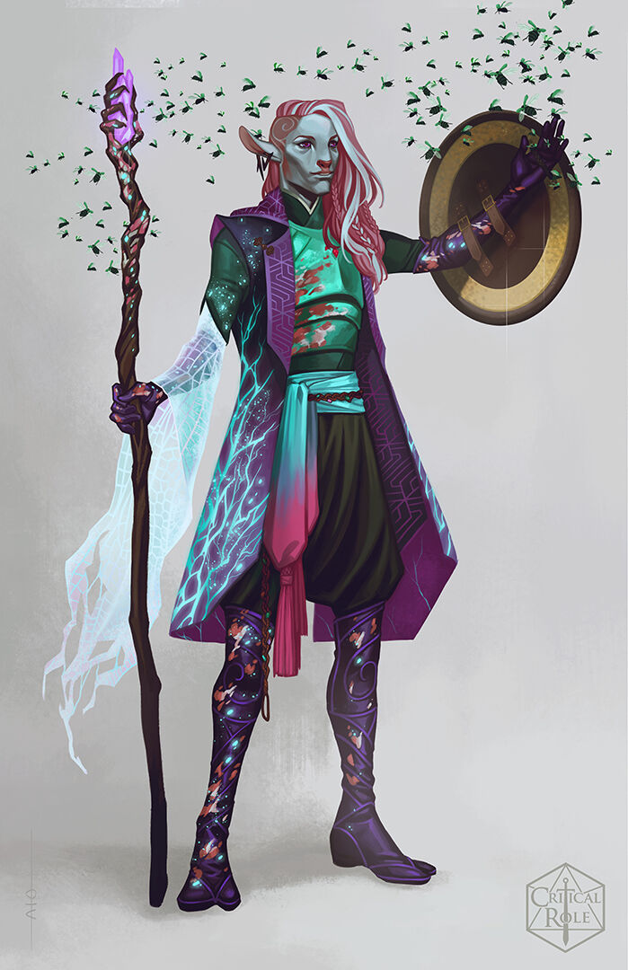 Water Genasi Concept - Coral Capris[OC][ART] : r/DnD