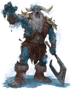 Depiction of a frost giant zombie from , p. 288