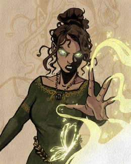 Fan art of '"`UNIQ--nowiki-0000003E-QINU`"'Aranessa's magic, by '"`UNIQ--nowiki-0000003F-QINU`"'