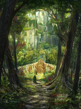 Official art of the Emerald Citadel in Syngorn, by&nbsp;