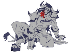 Wounded Braius by Hugo Cárdenas